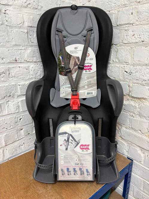 Fietszitje 10+ achter framebevestiging zwart/grijs (Nieuw!), Fietsen en Brommers, Fietsaccessoires | Fietsstoeltjes, Zo goed als nieuw