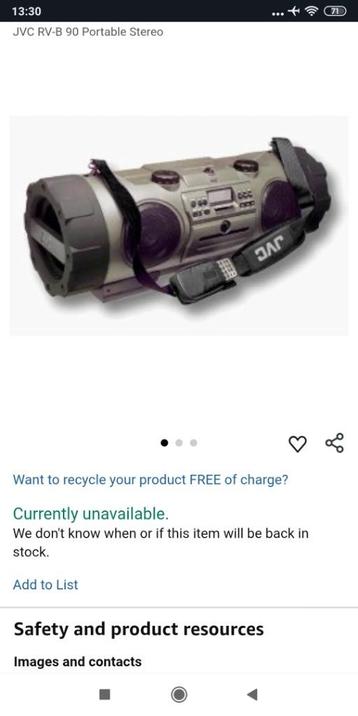 JVC RV-B90 beschikbaar voor biedingen