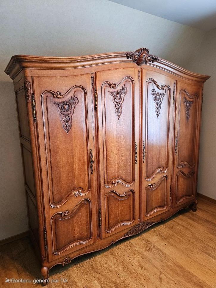 Stevig kleerkast met vier deuren, Huis en Inrichting, Kasten | Kleerkasten, Gebruikt, 200 cm of meer, 200 cm of meer, 50 tot 75 cm