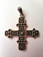 Vintage kruishanger „KELT” van Pierre Péron in sterling zilv, Ophalen of Verzenden, Zo goed als nieuw, Kruis of Symbool, Zilver
