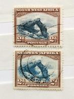Suidwes / South Afrika 1931 - geologische rotsformatie, Ophalen of Verzenden, Gestempeld