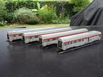 Lot "inox" TEE-wagons - Jouef - HO, Hobby en Vrije tijd, Modeltreinen | H0, Gebruikt, Gelijkstroom, Jouef, Wagon