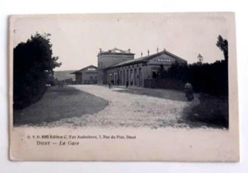 postkaart Diest - "La Gare", Verzamelen, Postkaarten | België, Ongelopen, Vlaams-Brabant, Verzenden