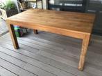 tafel teak 160 x 90, Huis en Inrichting, Tafels | Eettafels, Ophalen, Gebruikt, 50 tot 100 cm, 150 tot 200 cm