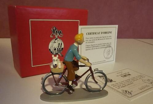 LES BIJOUX DE LA CASTAFIORE Tintin et Milou à vélo - 1994, Collections, Statues & Figurines, Neuf, Autres types, Enlèvement ou Envoi