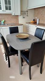 Tafel met 4 stoelen, Ophalen, Gebruikt, Modern, 4 tot 6 stoelen