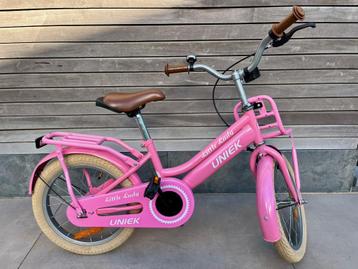 Kinderfiets Kiddie FunGirl met voordrager 18'' Roze beschikbaar voor biedingen