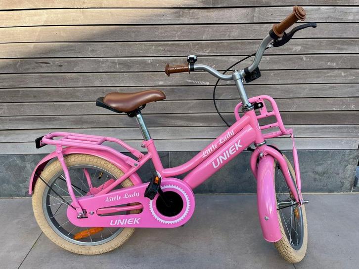 Kinderfiets Kiddie FunGirl met voordrager 18'' Roze, Fietsen en Brommers, Fietsen | Kinderfietsjes, Zo goed als nieuw, 16 tot 20 inch
