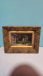 Schilderij met vergulde kader, Antiek en Kunst, Ophalen of Verzenden
