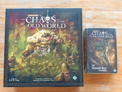 NIEUW Chaos in The Old World + The Horned Rat, Hobby en Vrije tijd, Gezelschapsspellen | Bordspellen, Nieuw, Ophalen of Verzenden