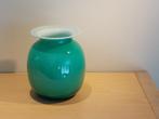 Glazen vaas, Huis en Inrichting, Woonaccessoires | Vazen, Ophalen, Minder dan 50 cm, Groen, Glas