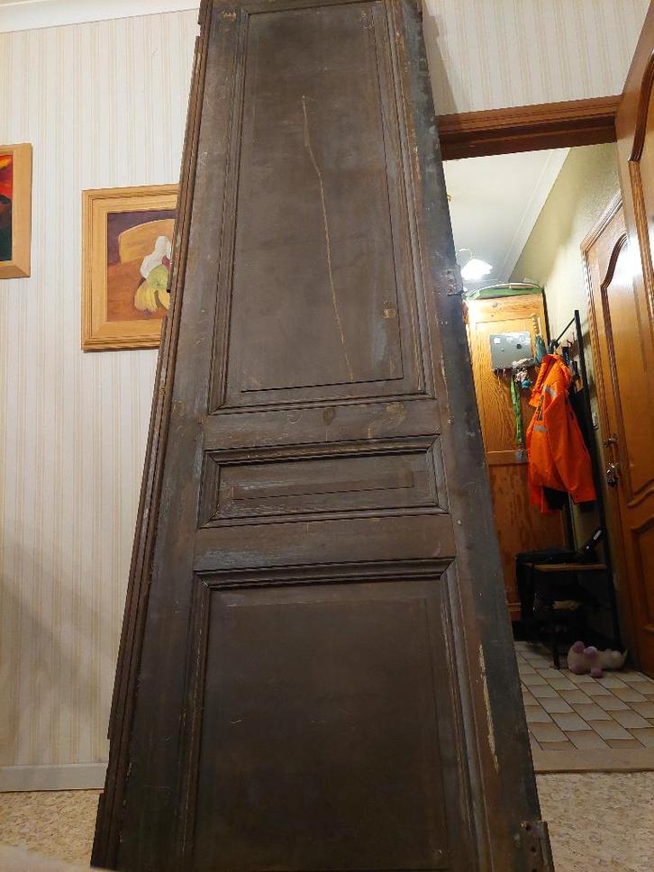 Antieke houten deur, Doe-het-zelf en Bouw, Deuren en Vliegenramen, Gebruikt, Binnendeur, 215 cm of meer, Minder dan 80 cm, Hout