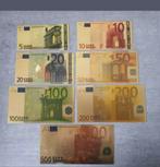 Set Euro vergoulde UNC, Postzegels en Munten, Bankbiljetten | Europa | Eurobiljetten, Setje, Ophalen of Verzenden, Overige landen