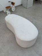 Witte organische vorm poef, Enlèvement, Comme neuf