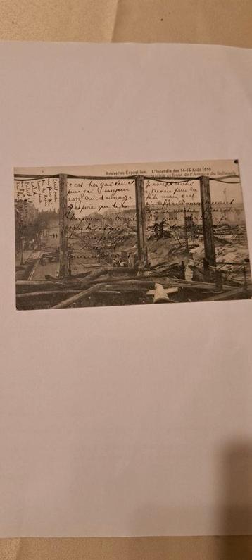 De brand op de Brusselse tentoonstelling in 1910 beschikbaar voor biedingen