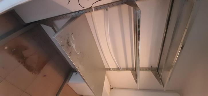 Wandrek in metaal, Huis en Inrichting, Woonaccessoires | Wandplanken en Boekenplanken, Gebruikt, Ophalen