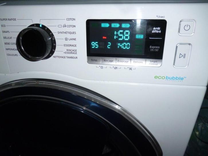 Machine a laver SAMSUNG 8kg, Elektronische apparatuur, Wasmachines, Gebruikt, Voorlader, 85 tot 90 cm, 1200 tot 1600 toeren, Energieklasse A of zuiniger