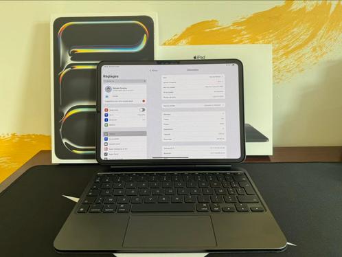 Tablette Apple iPad Pro M4 11’ + Magic Keyboard, Computers en Software, Apple iPads, Zo goed als nieuw, Apple iPad, 11 inch, Ophalen