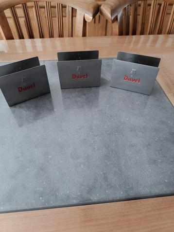 3 mooie Metalen DUVEL biervilt houders beschikbaar voor biedingen