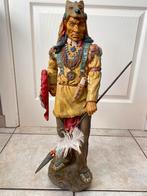 Statue indienne avec lance, Collections, Statues & Figurines, Humain, Utilisé, Envoi