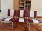 6 Bel Air Retro stoelen (Ruby) (ice cream, salon,...) ZES ex, Huis en Inrichting, Ophalen, Gebruikt, Retro - vintage look, Vijf, Zes of meer stoelen