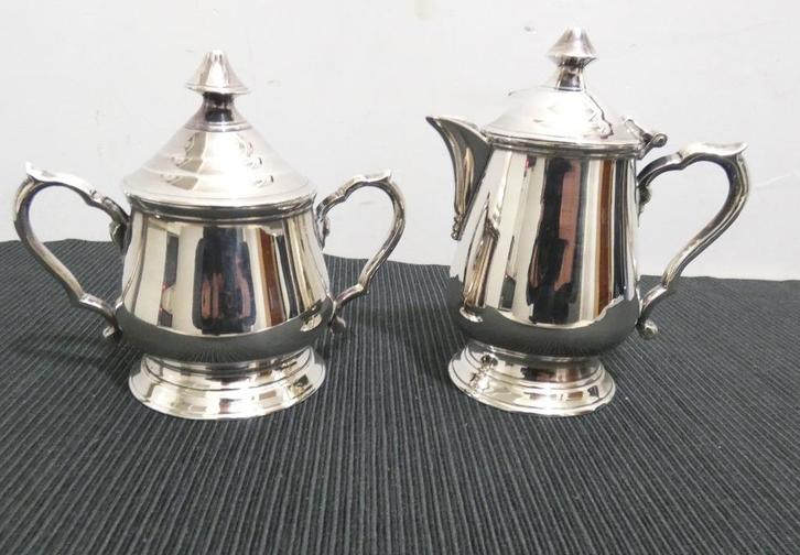Roomstelletje zilverplated [572], Antiek en Kunst, Antiek | Servies los, Ophalen of Verzenden