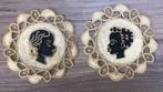 2 decoratieve onderleggers uit Belgisch Congo : eind ‘50, Ophalen of Verzenden