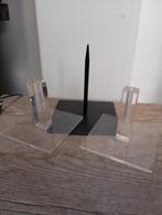 Lot sokkels staal en plexi, Huis en Inrichting, Ophalen of Verzenden, Zo goed als nieuw