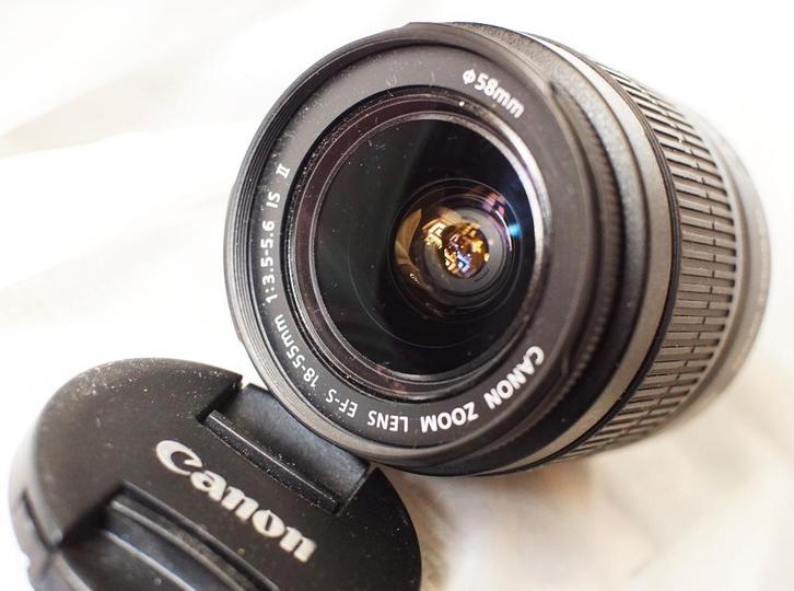 Canon ef-s 18-55 mm 3.5-5.6 IS II pour reflex canon  digit., TV, Hi-fi & Vidéo, Photo | Lentilles & Objectifs, Comme neuf, Autres types