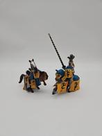 Vintage Ridder met 2 paarden Schleich, Ophalen of Verzenden, Zo goed als nieuw