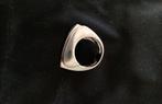 Art deco ring zilver met onyx steen, Handtassen en Accessoires, Ringen, Gebruikt, Ophalen of Verzenden