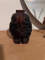 Vintage Wise Old Owl money jar - glazen spaarpot, Overige materialen, Geen idee, Ophalen of Verzenden, Zo goed als nieuw