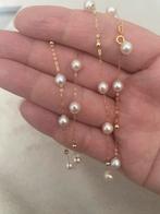 18k gouden halsketting, Handtassen en Accessoires, Kettingen, Ophalen, Zo goed als nieuw, Goud, Goud
