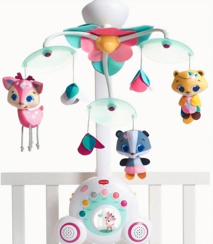 Soothe and groove mobiel Tiny Love, Kinderen en Baby's, Speelgoed | Babyspeelgoed, Zo goed als nieuw, Mobiel, Met licht, Met geluid