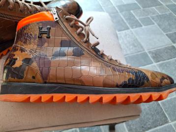 Harris Halfhoge Veterschoen  Multi Croco, Enlèvement