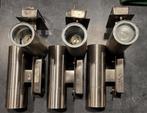 6 gebruikte dubbele buitenspots, Ophalen of Verzenden, Gebruikt, Metaal of Aluminium