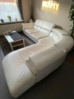 lederen hoeksalon, Huis en Inrichting, Zetels | Zetels, Ophalen, Gebruikt, 125 tot 150 cm, Hoekbank