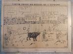 Tintin passe au dessus l'Espagne planche du petit vingtième, Enlèvement ou Envoi, Tintin, Utilisé, Autres types