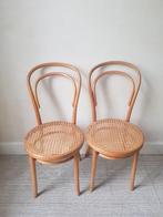 Paire de chaises Thonet en bois courbé et cannage, Enlèvement ou Envoi