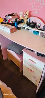 Volledige slaapkamer met bed, kast,bureau, en nachtkastje, Ophalen, Gebruikt