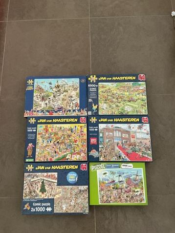 Jan van Haasteren puzzels 5 dozen(6 puzzels) + regiopuzzel beschikbaar voor biedingen