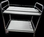 Vintage Formica servicekar, chroom, jaren 60, Ophalen, Zo goed als nieuw