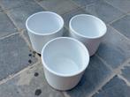 3 bloempotten van 14cm diameter, Ophalen, Rond, Tuin, Zo goed als nieuw