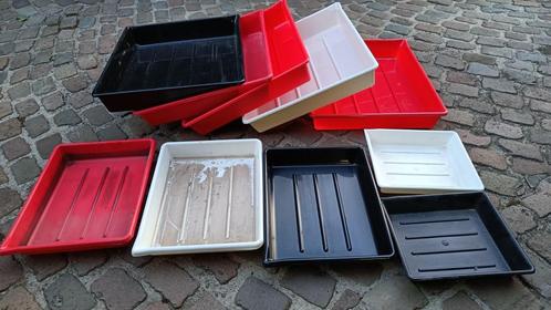 Lage dichte Plastiek bakken vanaf 3 euro, Doe-het-zelf en Bouw, Kratten en Dozen, Gebruikt, Ophalen