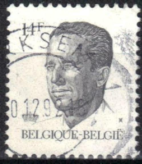 Belgie 1990 - Yvert/OBP 2352 - Koning Boudewijn (ST), Timbres & Monnaies, Timbres | Europe | Belgique, Affranchi, Maison royale