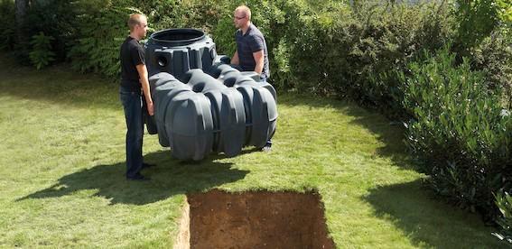 PVC regenwaterput 1.600 liter / Platin merk Graf, Tuin en Terras, Regentonnen, Nieuw, Kunststof, 150 liter of meer, Verzenden