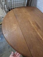 Table française ronde pliable/table à manger en bois, 100 à 150 cm, Frans, Enlèvement ou Envoi, Rond