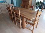 eiken tafel + 6 stoelen, Huis en Inrichting, Tafels | Eettafels, Ophalen, Gebruikt, Eikenhout