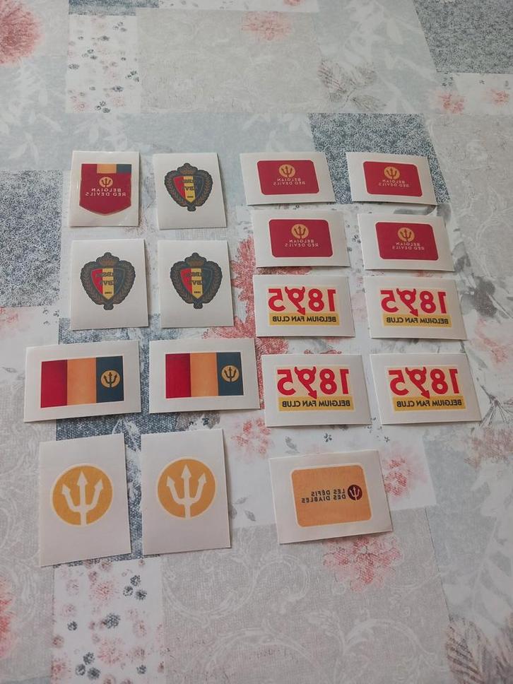 Tattoo's voetbal België rode duivels panini, nieuw, Verzamelen, Sportartikelen en Voetbal, Nieuw, Poster, Plaatje of Sticker, Ophalen of Verzenden