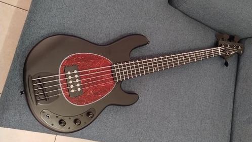 Basse 5 Harley Benton MB-5 SBK - Réglée PRO & Comme Neuve !, Muziek en Instrumenten, Snaarinstrumenten | Gitaren | Bas, Zo goed als nieuw